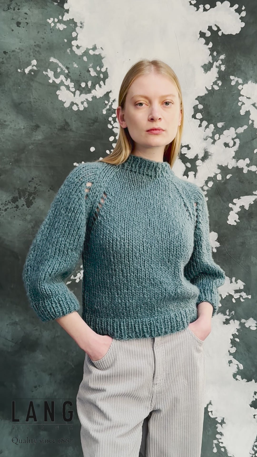 JOSIE Sweater Pattern Kit in AVALON by LANGYARNS | Fatto a Mano 286-050