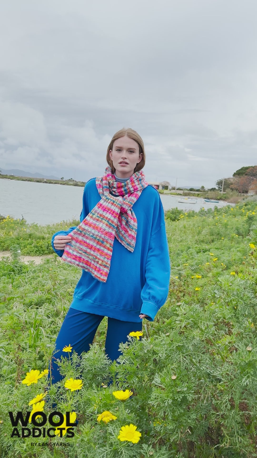 EBB-&-FLOW Scarf Pattern Kit in MOVE 8 PLY by WOOLADDICTS | WOOLADDICTS #17-029