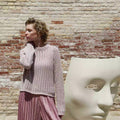 CURATOR-OF-STITCHES Top-down Sweater Pattern Kit in WHISPER by WOOLADDICTS | WOOLADDICTS #16-028