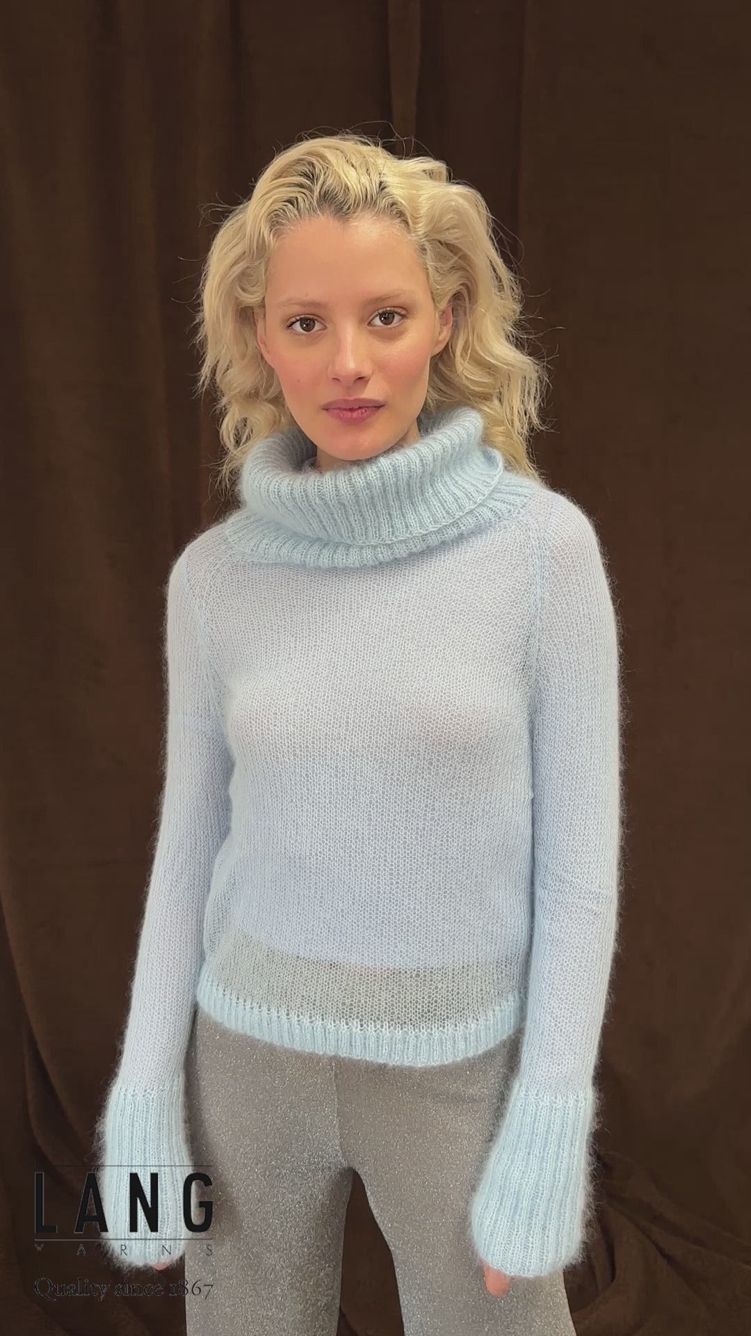 JEANNE Sweater Pattern Kit in LACE by LANGYARNS | Fatto a Mano 282-020