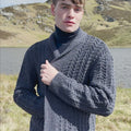 CALLAHAN Men's Cardigan Pattern Kit in DONEGAL WOOLEN SPUN by LANGYARNS | Punto 87-266