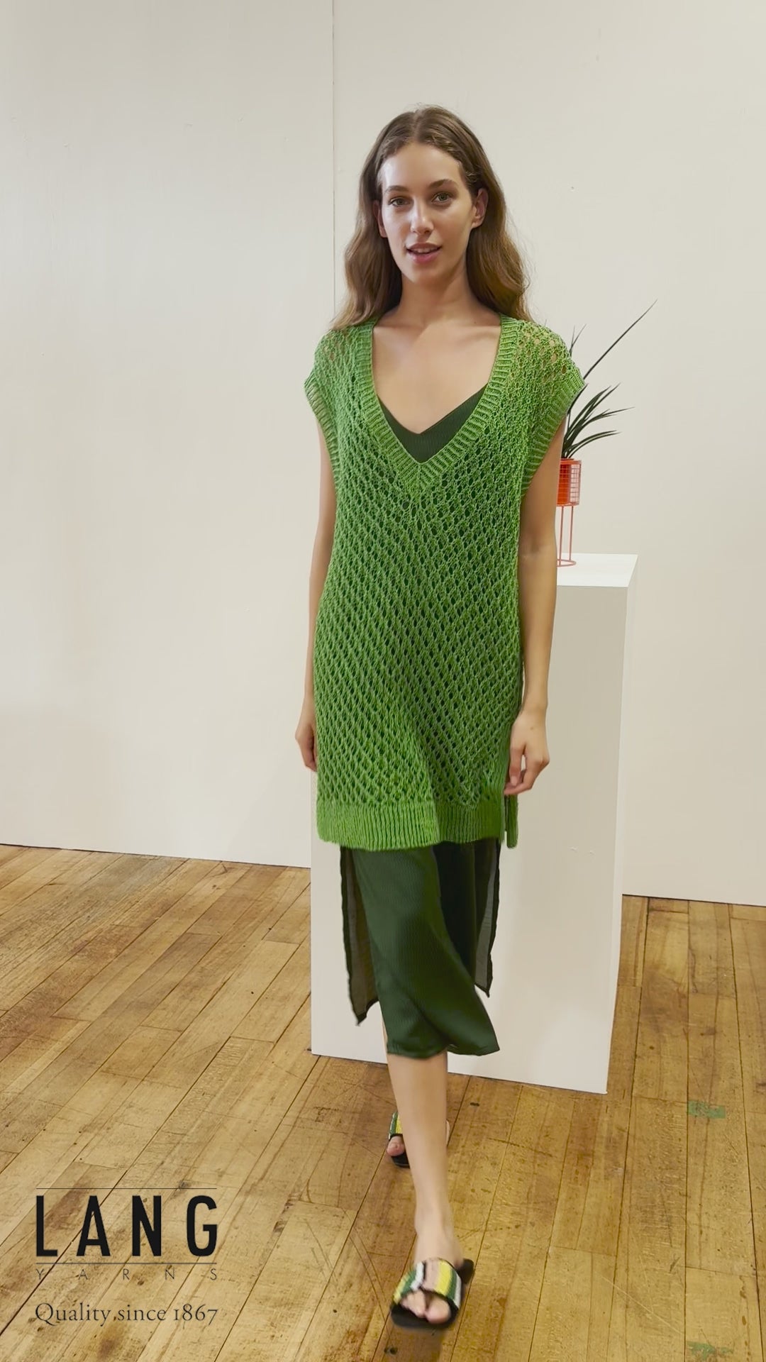 XALLY Slipover Pattern Kit in CREALINO by LANGYARNS | Fatto a Mano 284-045