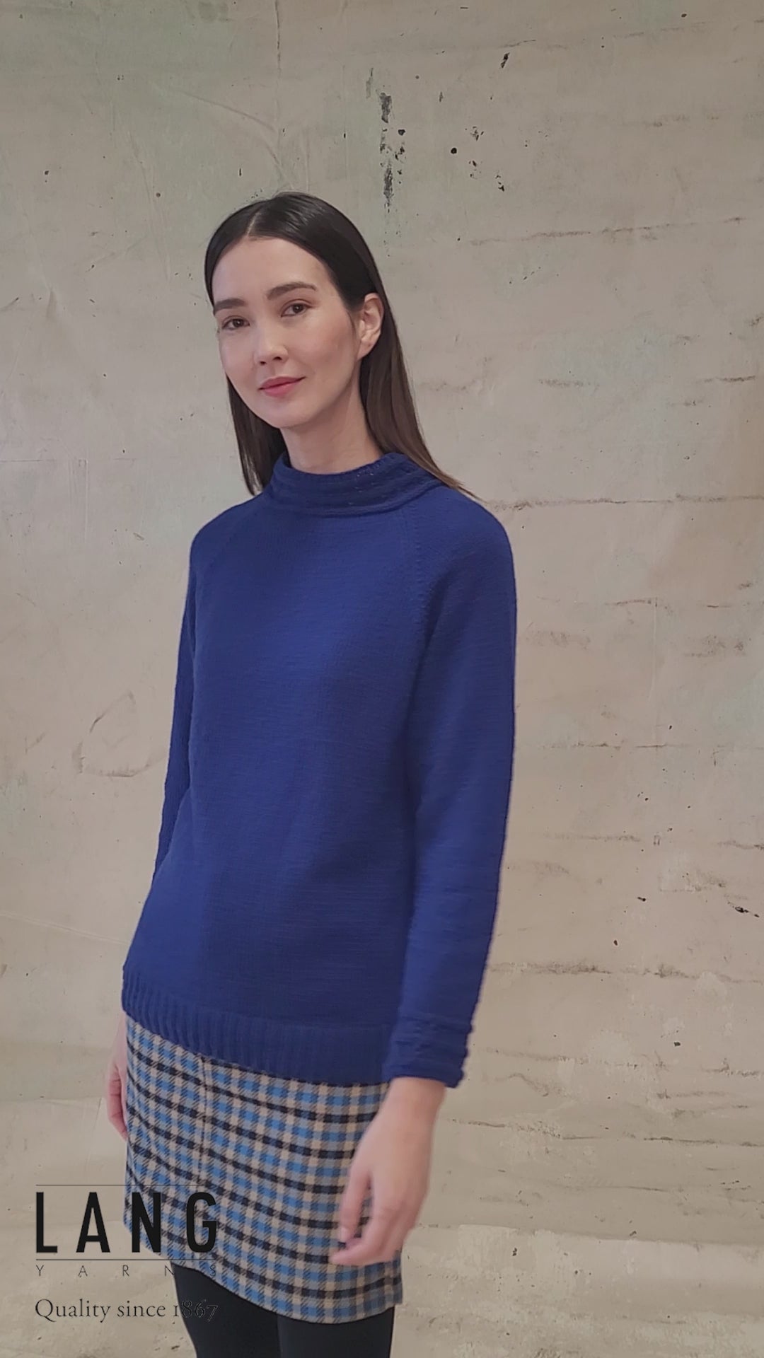 CLARA Sweater Pattern Kit in CASHMERE PREMIUM by LANGYARNS | Punto 60-007