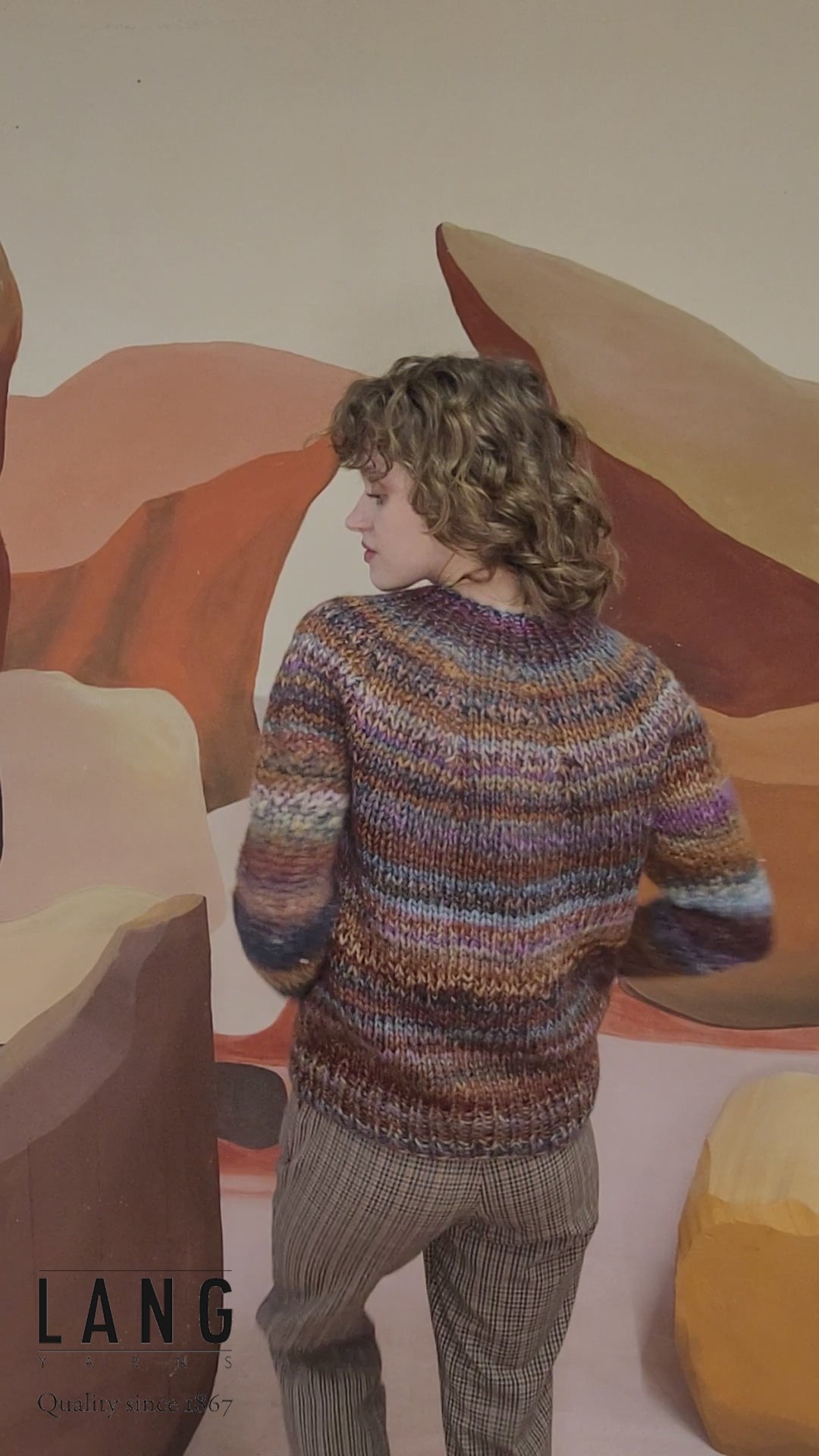 SIGRID Top-down Sweater Pattern Kit in CLOUD by LANGYARNS | Fatto a Mano 278-052