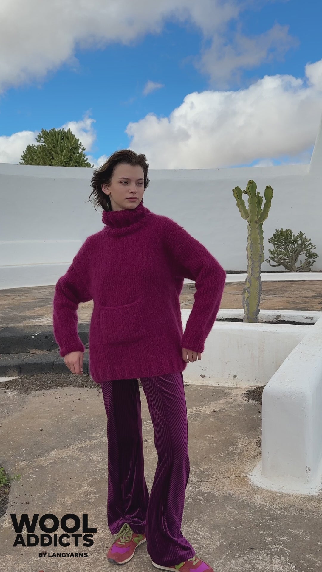 VELVET-TOUCH Sweater Pattern Kit in DESIRE by WOOLADDICTS | WOOLADDICTS #13-041