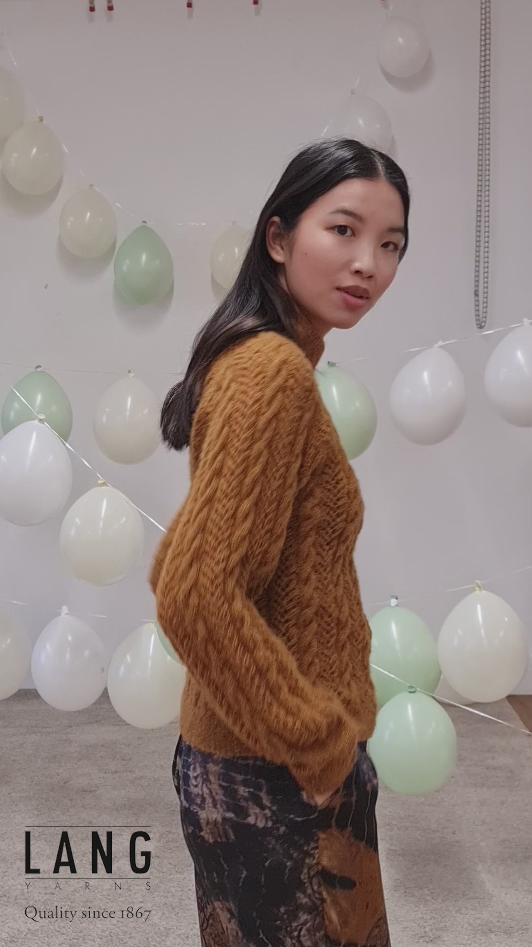 ANNABEL Sweater Pattern Kit in ZEN by LANGYARNS | Fatto a Mano 278-002