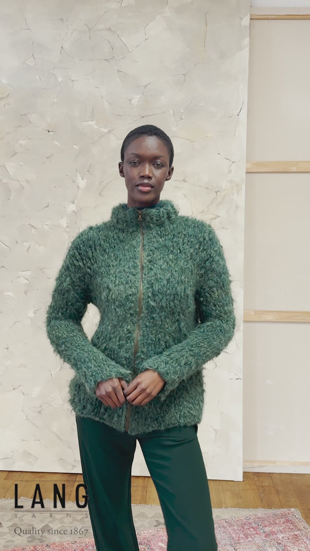 RANA Jacket Pattern Kit in SHIRLEY by LANGYARNS | Fatto a Mano 290-016
