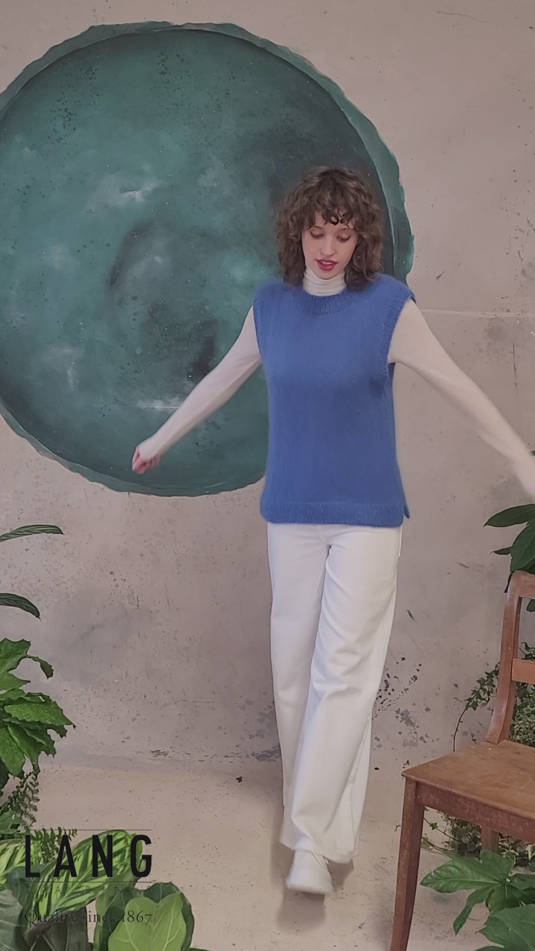 HELGA Slipover Pattern Kit in MOHAIR 21 by LANGYARNS | Fatto a Mano 278-025