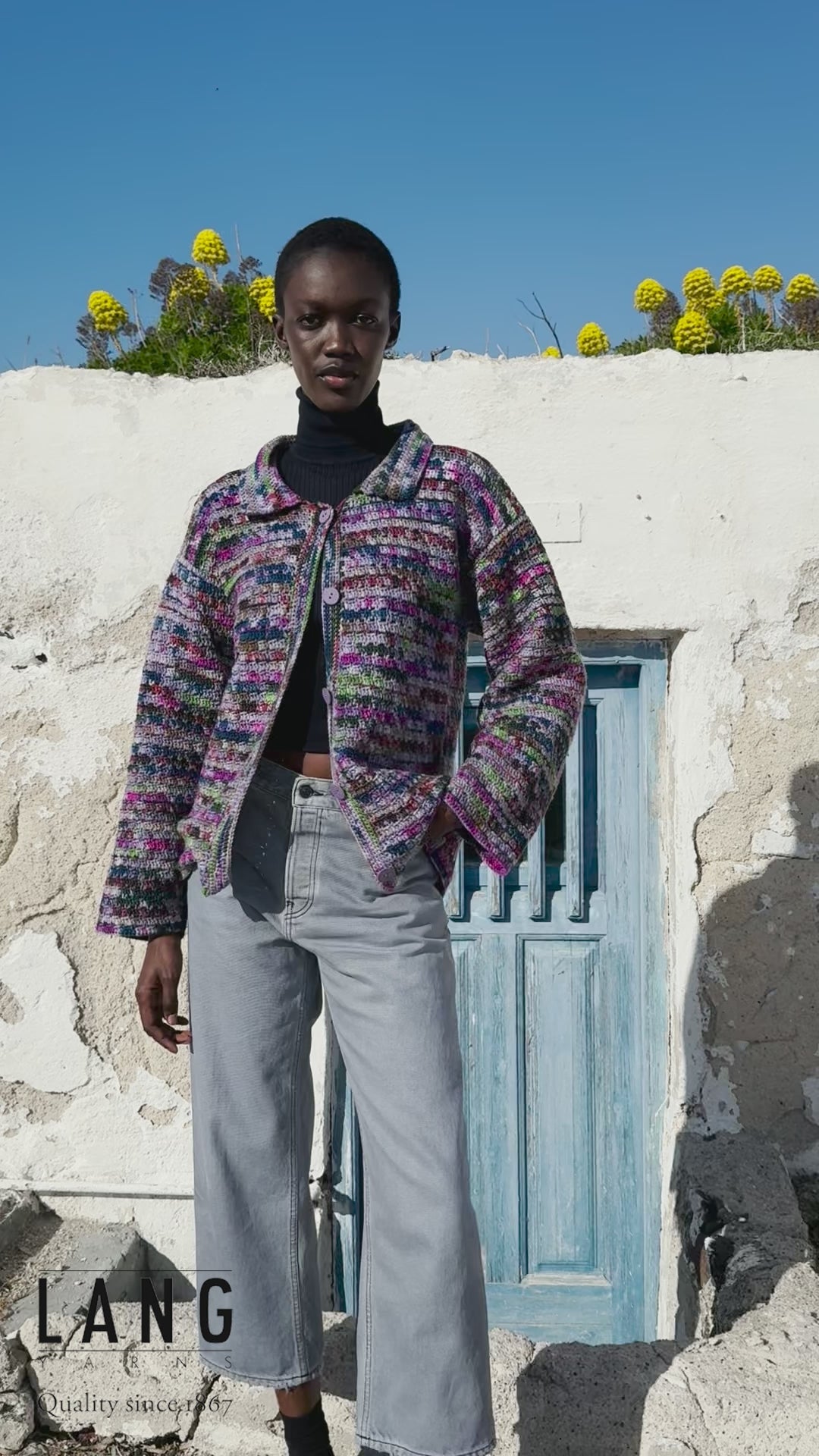 GOOD-TIMES Crochet Jacket Pattern Kit in MOVE 8PLY by WOOLADDICTS | Punto 86-013