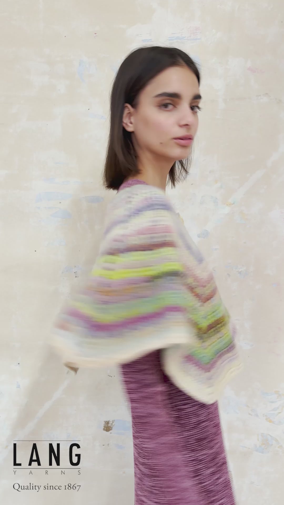 TAKI Crocheted Capelet Pattern Kit in MAGNOLIA by LANGYARNS | Punto 74-008