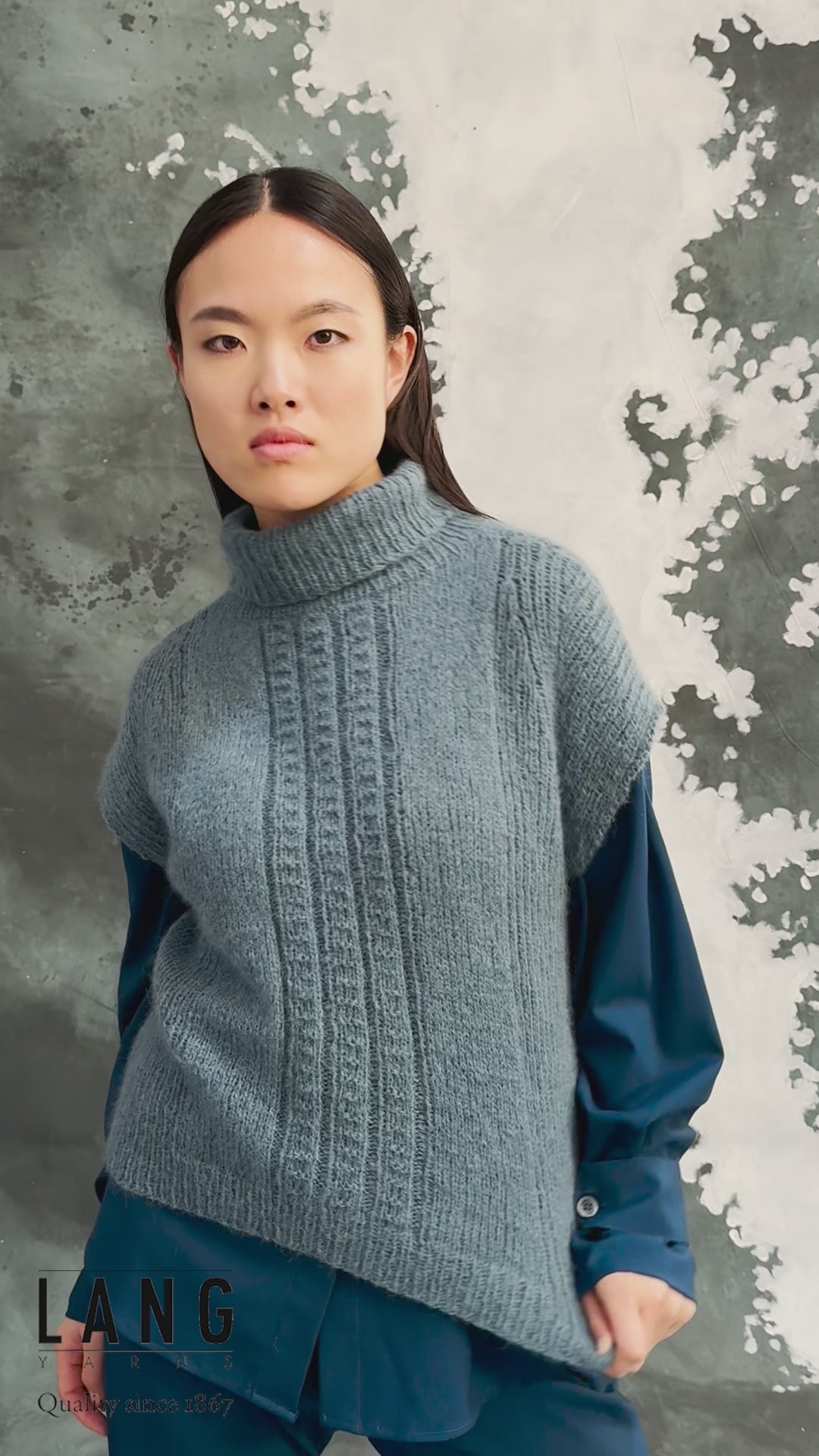 BECCY Slipover Pattern Kit in MALOU LIGHT by LANGYARNS | Fatto a Mano 286-053