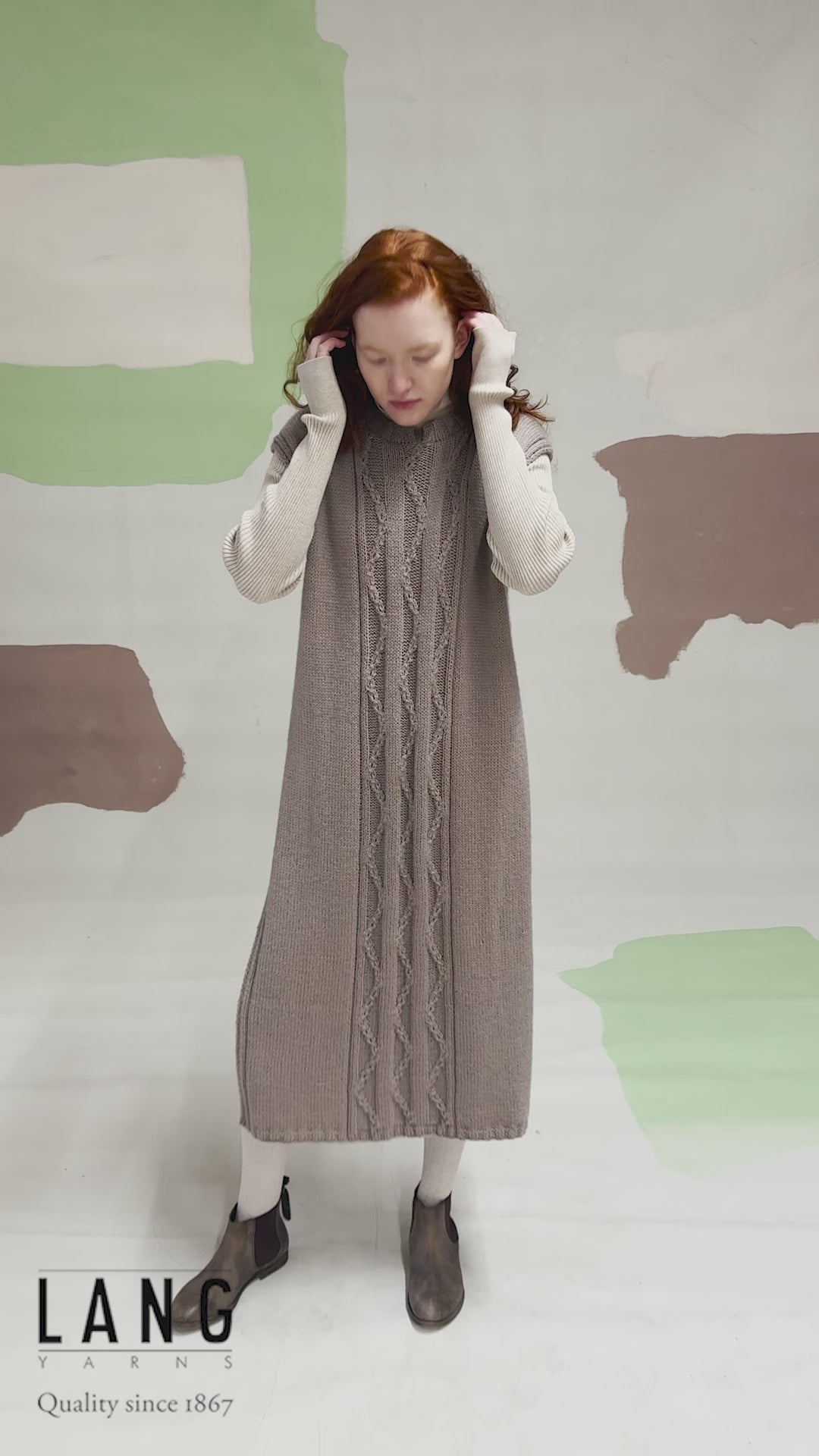SURI Tunic Pattern Kit in MERINO 200 BÉBÉ & CASHMERE DREAMS by LANGYARNS | Fatto a Mano 290-037