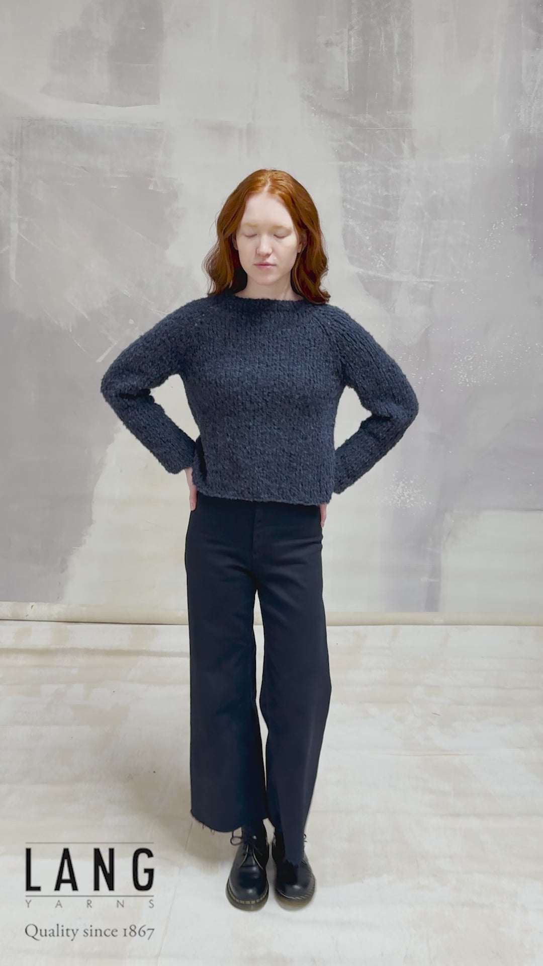 INDIA Sweater Pattern Kit in PHOENIX CHANTE CLAIRE by LANGYARNS | Fatto a Mano 290-063
