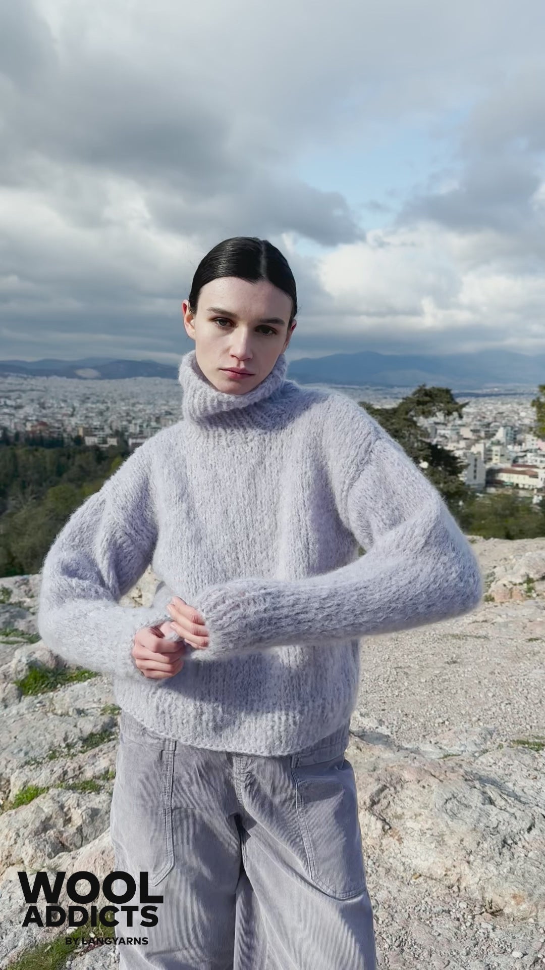 OPEN-SKY Sweater Pattern Kit in DESIRE by WOOLADDICTS | WOOLADDICTS #15-001