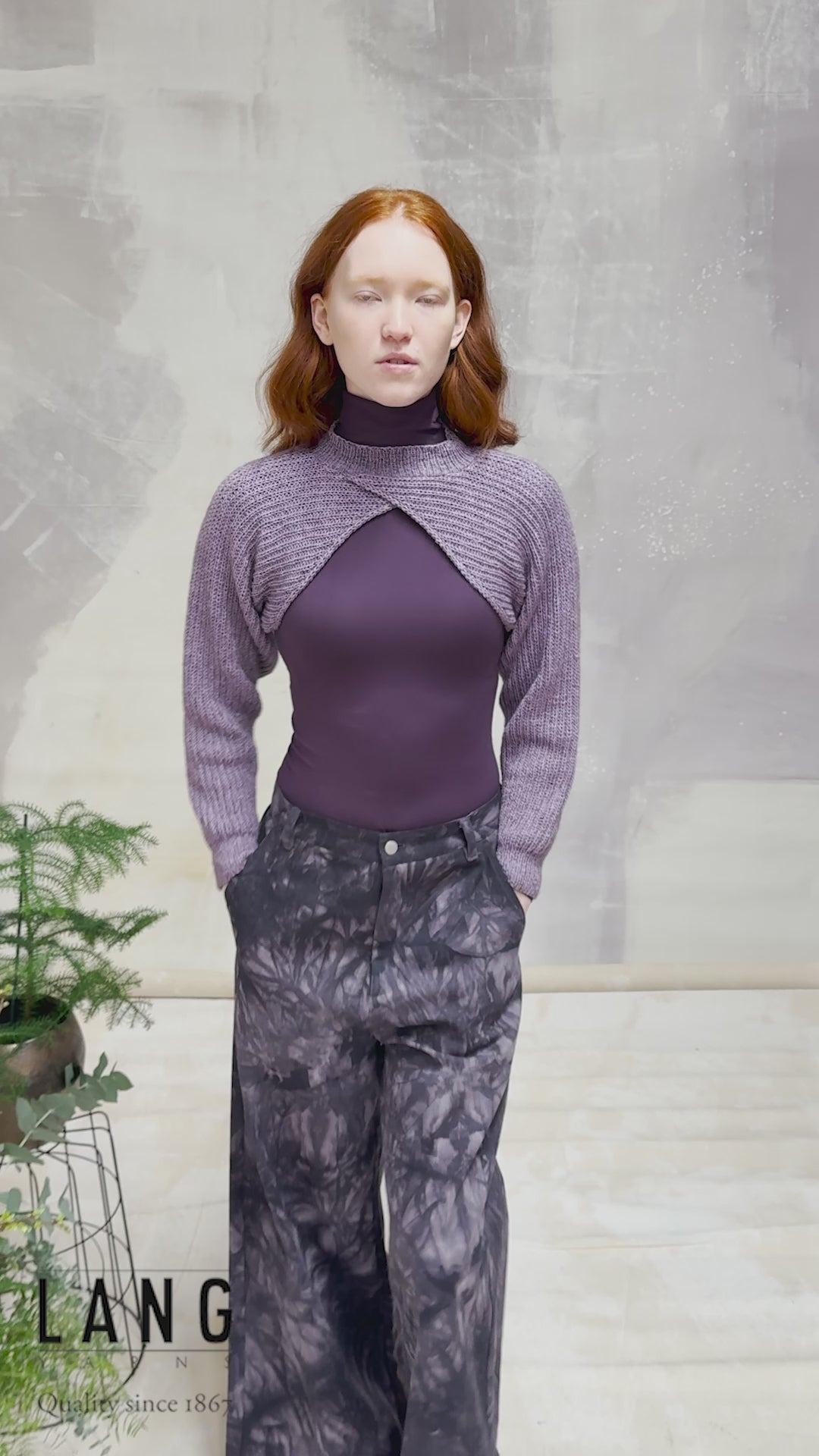 VEDA Sleeve section Pattern Kit in VAYA by LANGYARNS | Fatto a Mano 290-056
