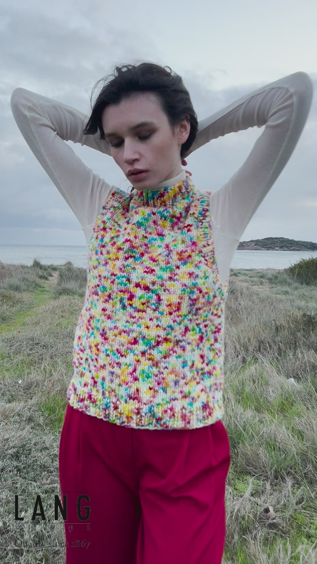 MOLLY Slipover Pattern Kit in MOSAIC by LANGYARNS | Punto 84-042