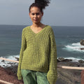 MANDY Sweater Pattern Kit in DONEGAL TWEED+ by LANGYARNS | Punto 77-004