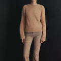 DEBBIE Top-down Sweater Pattern Kit in BABY LAMA by LANGYARNS | Punto 89 - 246