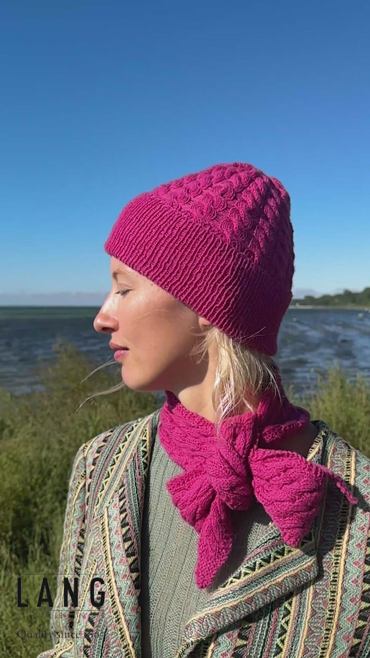 ELIN Hat Pattern Kit in CASHMERE EXTRA LACE by LANGYARNS | Punto 94-003