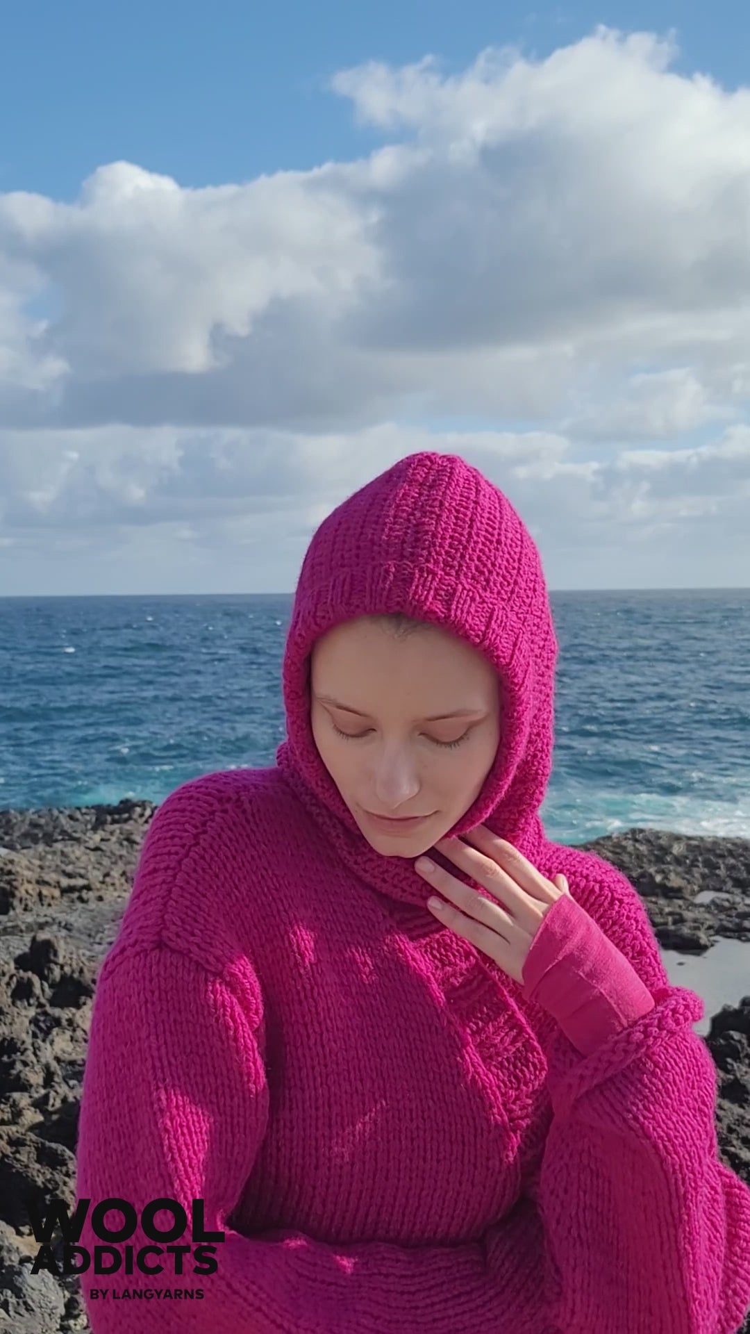 SECRETS-OF-THE-SEA Crochet Balaclava Pattern Kit in MEMORY by WOOLADDICTS | WOOLADDICTS #11-005