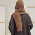 BONA Hooded-scarf Pattern Kit in BABY LAMA by LANGYARNS | Fatto a Mano 290-003