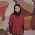 ROSA Sweater Pattern Kit in ALPACA SOXX 6PLY by LANGYARNS | Fatto a Mano 278-058