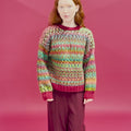 TACITA Top-down Sweater Pattern Kit in CLOUD FUNKY & PROMISE by LANGYARNS | Punto 93-003