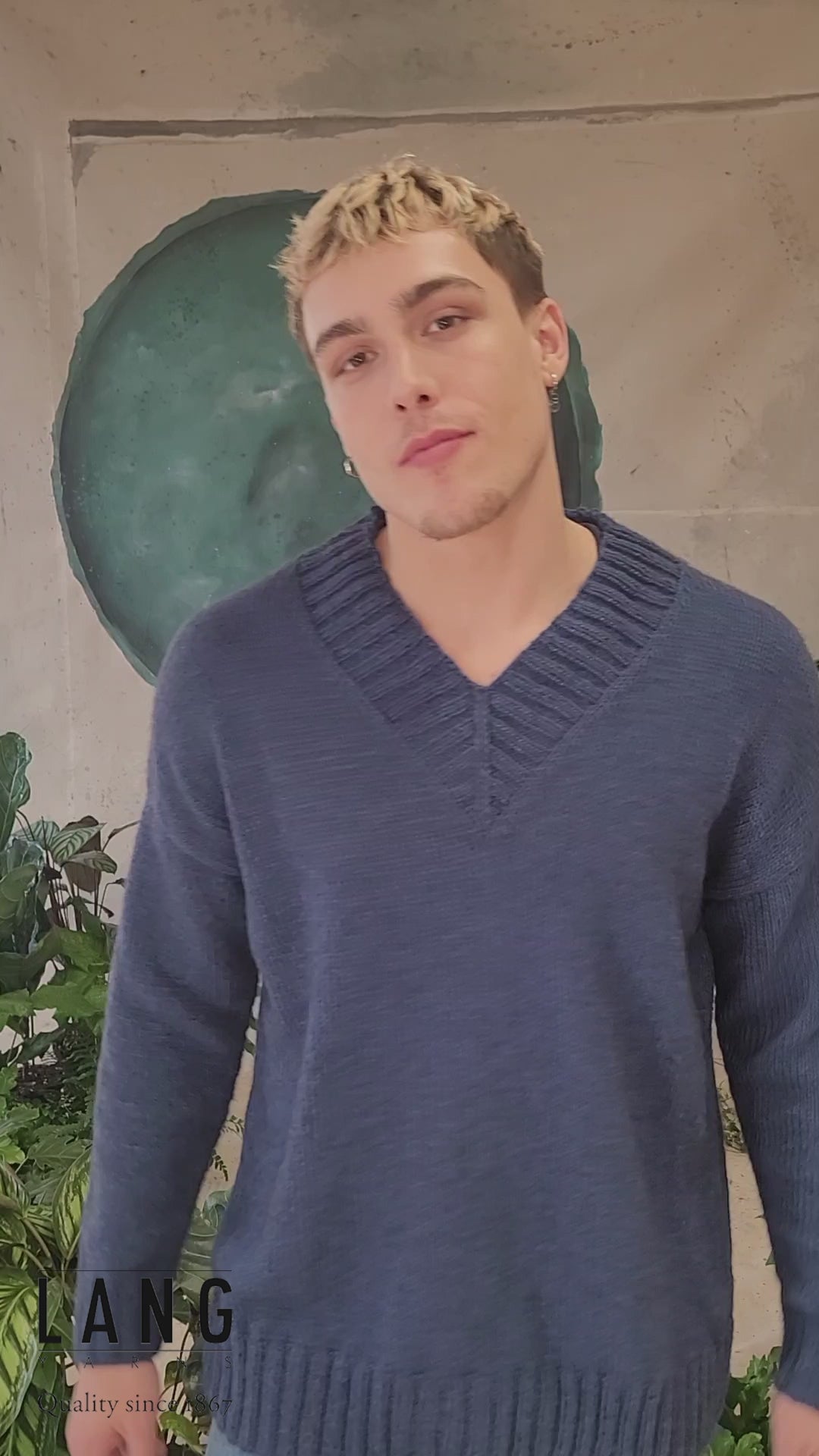 JACOB Men's Sweater Pattern Kit in YAK by LANGYARNS | Fatto a Mano 278-028