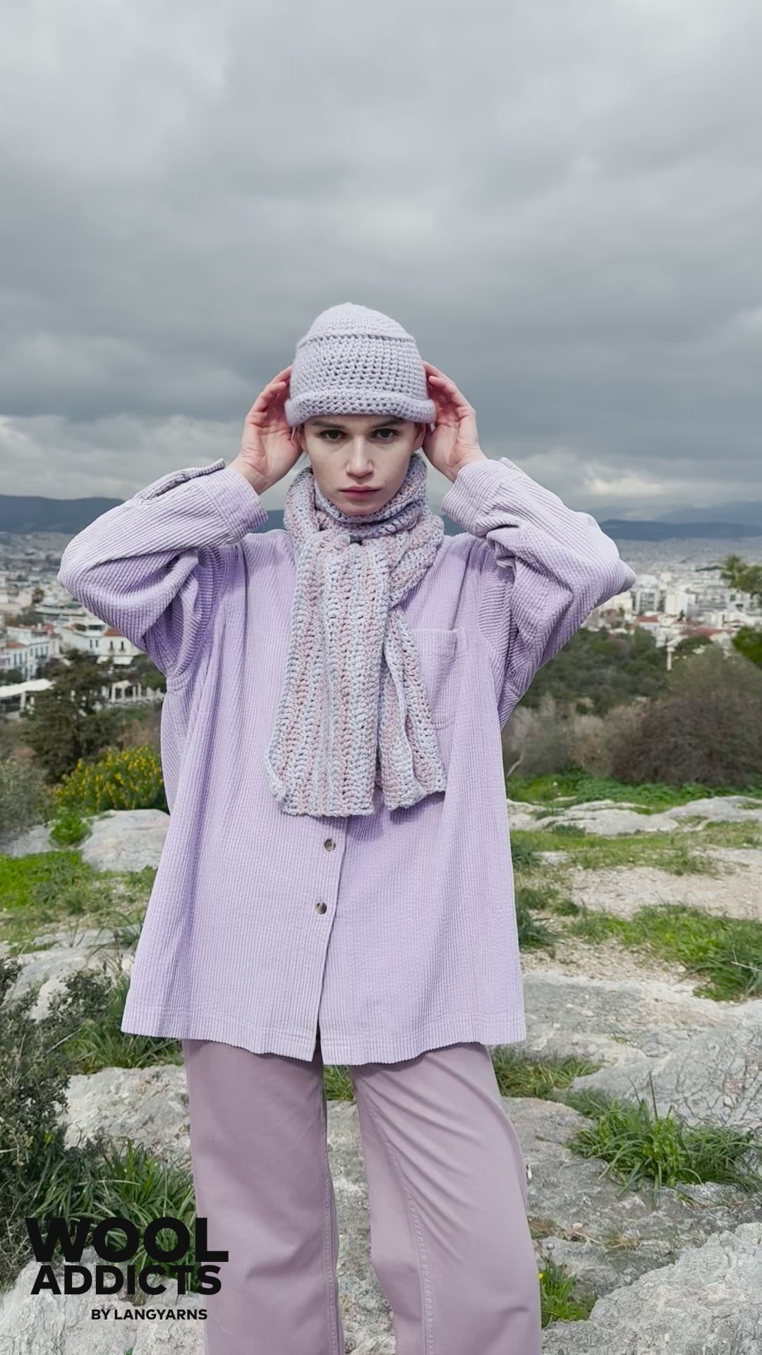 SKYBORN Crochet Hat Pattern Kit in PROMISE by WOOLADDICTS | WOOLADDICTS #15-010