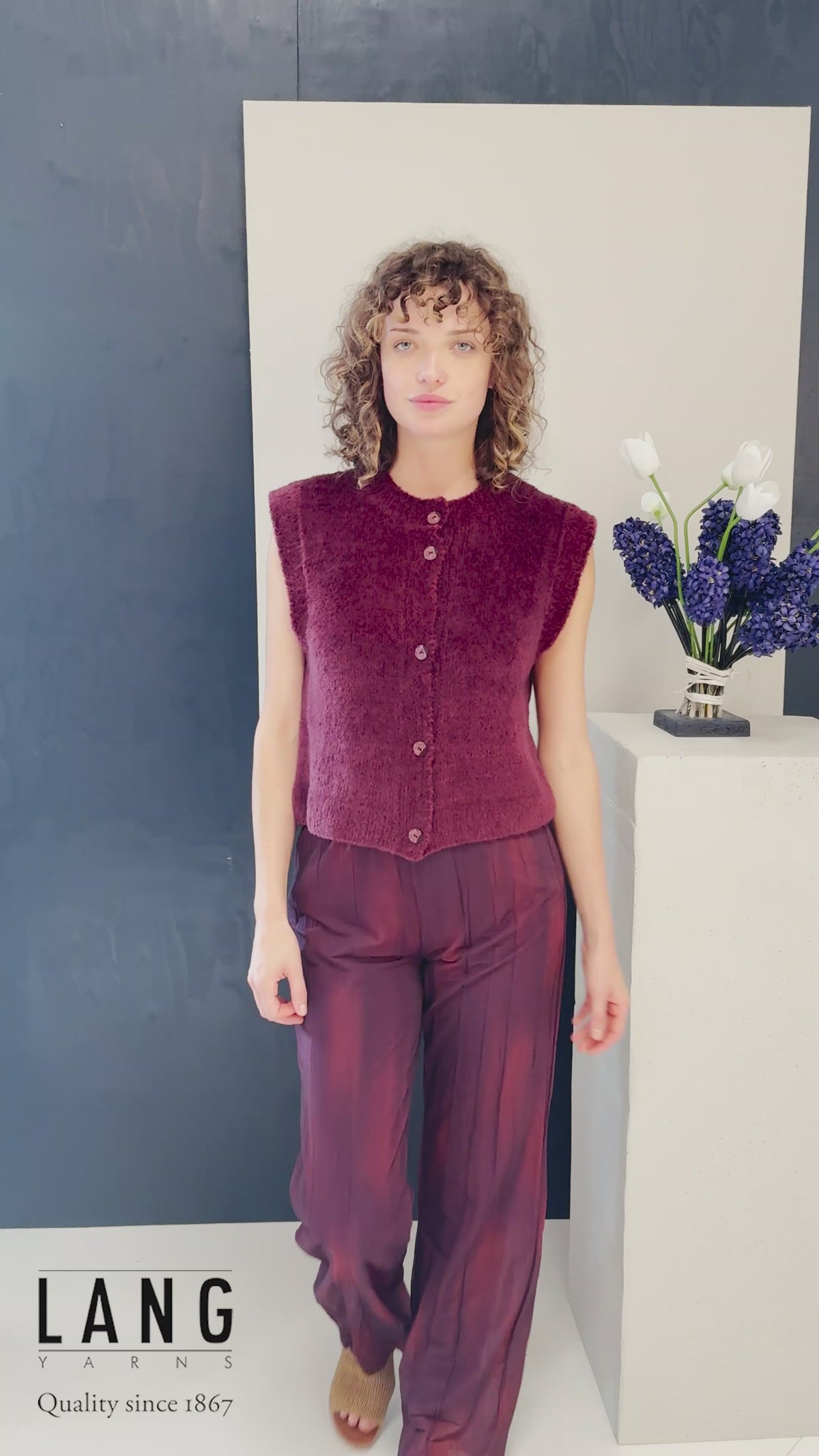 DUFFY Vest Pattern Kit in VELVET by LANGYARNS | Fatto a Mano 288-041