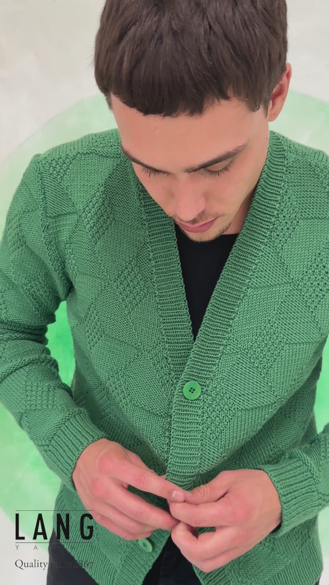 COREY Cardigan Pattern Kit in MERINO 120 by LANGYARNS | Fatto a Mano 282-048