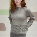 LEONORA Sweater Pattern Kit in ALPACA SOXX 4PLY & LAMÉ SOFT by LANGYARNS | Fatto a Mano 290-035