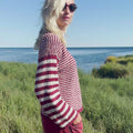 CHLOÉ Top-down Sweater Pattern Kit in COTTON TWEED by LANGYARNS | Punto 90-007