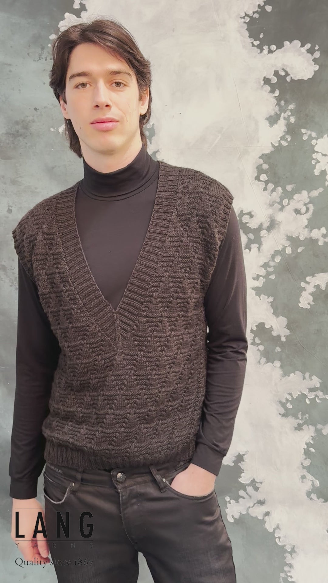 BLAKE Slipover Pattern Kit in VAYA by LANGYARNS | Fatto a Mano 286-037