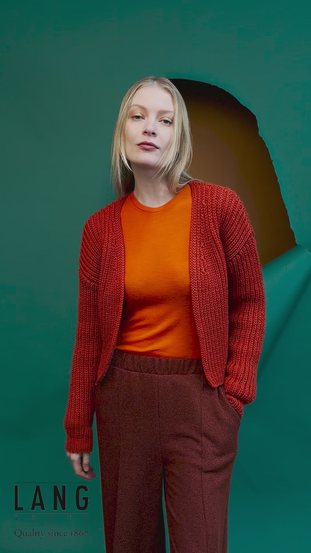 KALEA Cardigan Pattern Kit in CARPE DIEM by LANGYARNS | Fatto a Mano 286-009