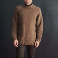 RAMON Men's Top-down Sweater Pattern Kit in BABY LAMA by LANGYARNS | Punto 89 - 241