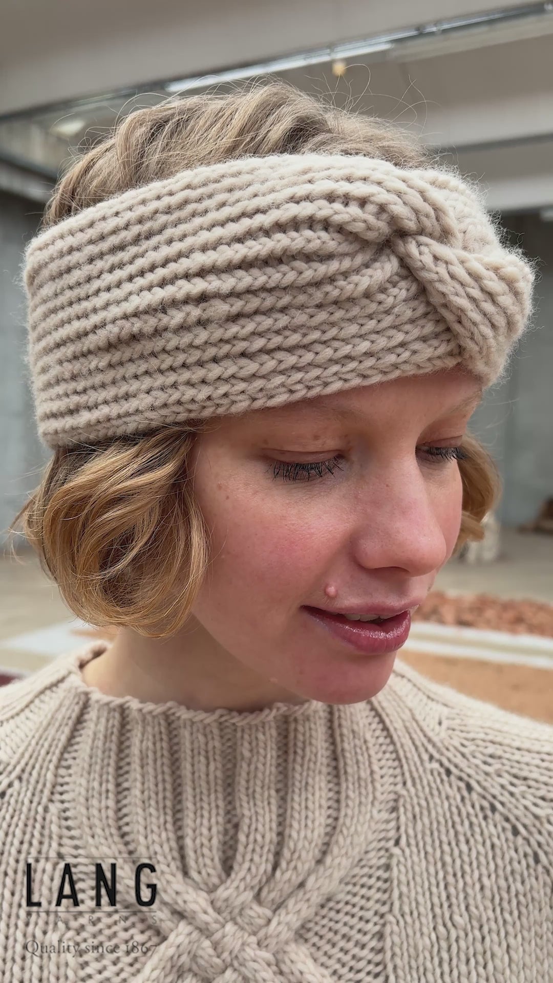 NELLY Headband Pattern Kit in NATURALIS by LANGYARNS | Punto 97-004