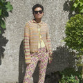 FLORAL-CENTERPIECE Cardigan Pattern Kit in FOOTPRINTS by WOOLADDICTS | WOOLADDICTS #14-010