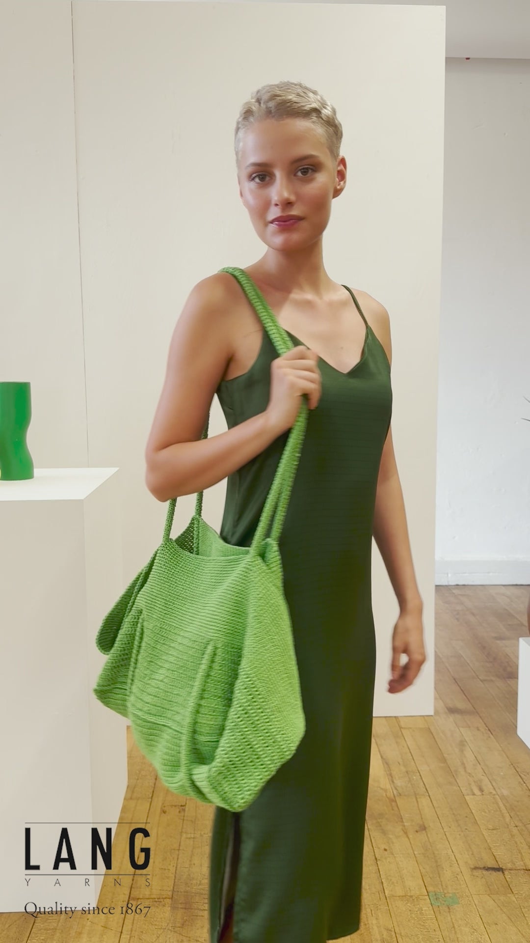 VIVI Crochet Bag Pattern Kit in CREALINO by LANGYARNS | Fatto a Mano 284-046