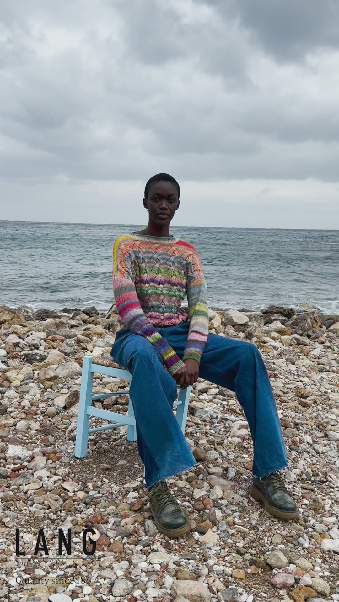 WILONA Sweater Pattern Kit in INFINITY by LANGYARNS | Punto 85 - 035