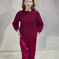 TAMIRA Crochet Sweater top down Pattern Kit in MALOU LIGHT by LANGYARNS | Fatto a Mano 290-065