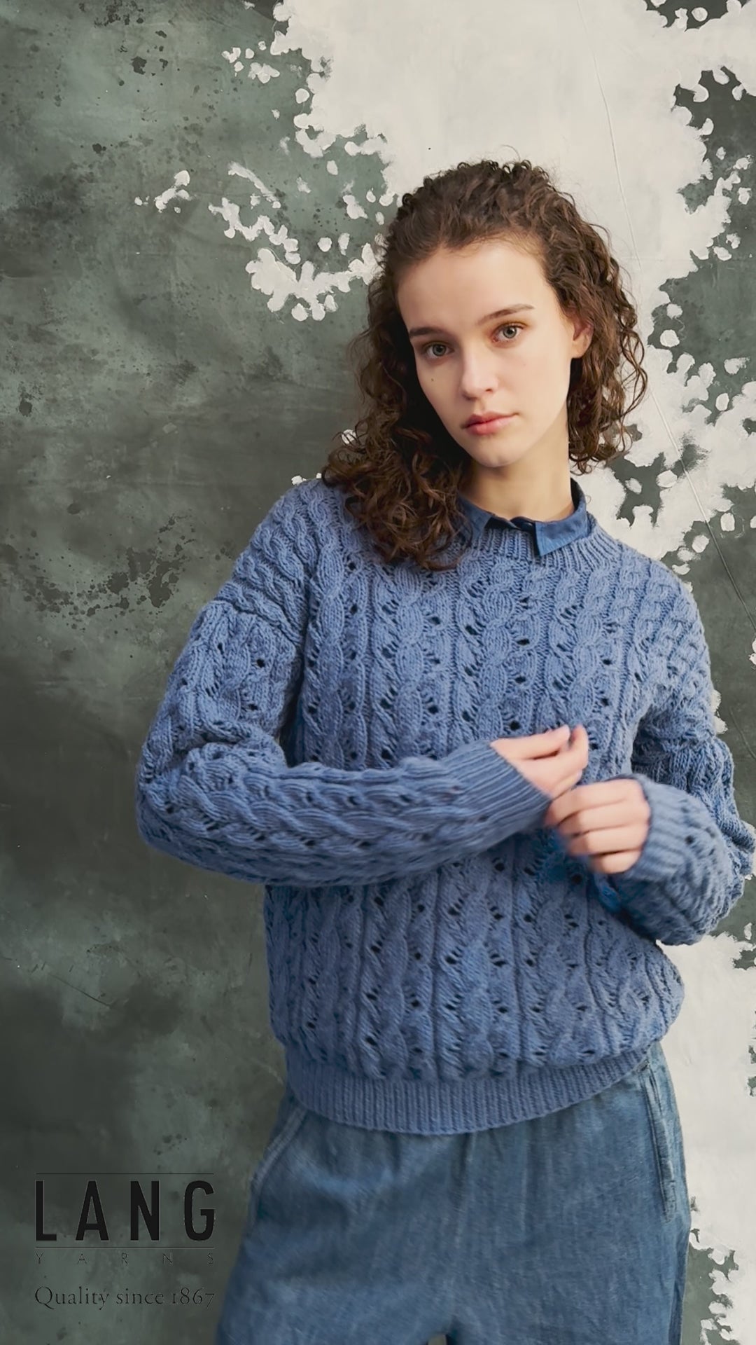 FLAVIA Sweater Pattern Kit in YAK by LANGYARNS | Fatto a Mano 286-055