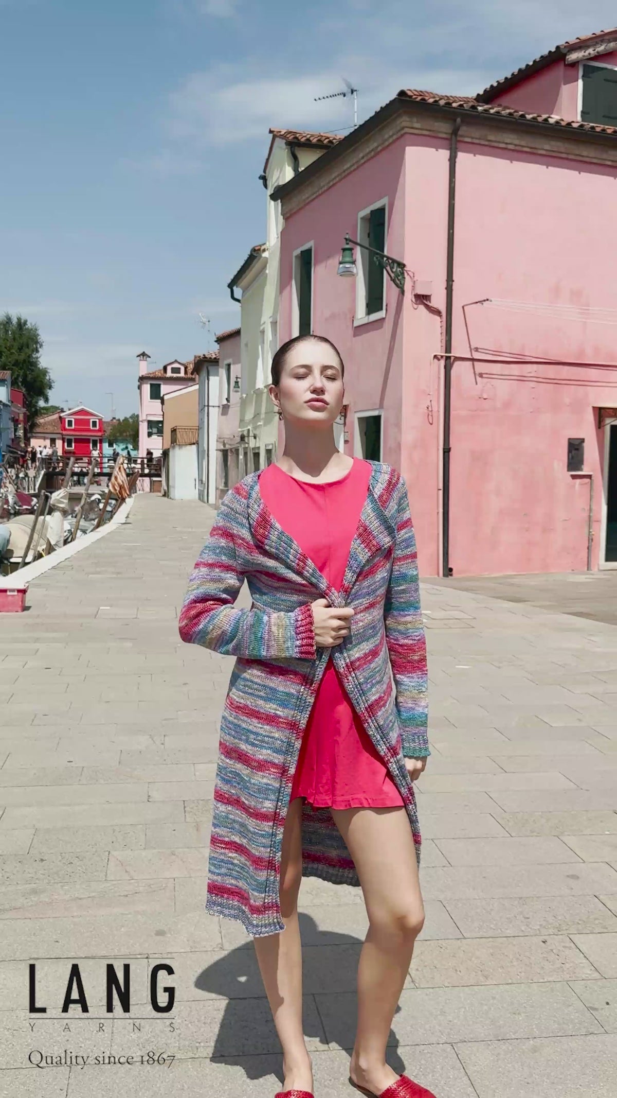 LAVANIA Cardigan Top-down Pattern Kit in ETERNITY by LANGYARNS | Punto 91-006