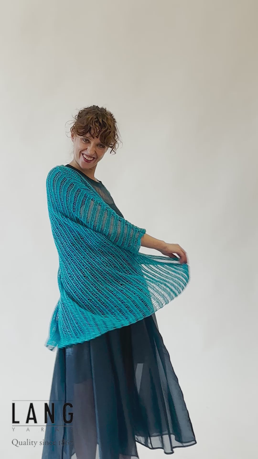 NELE Cardigan Pattern Kit in CREALINO by LANGYARNS | Fatto a Mano 280-051