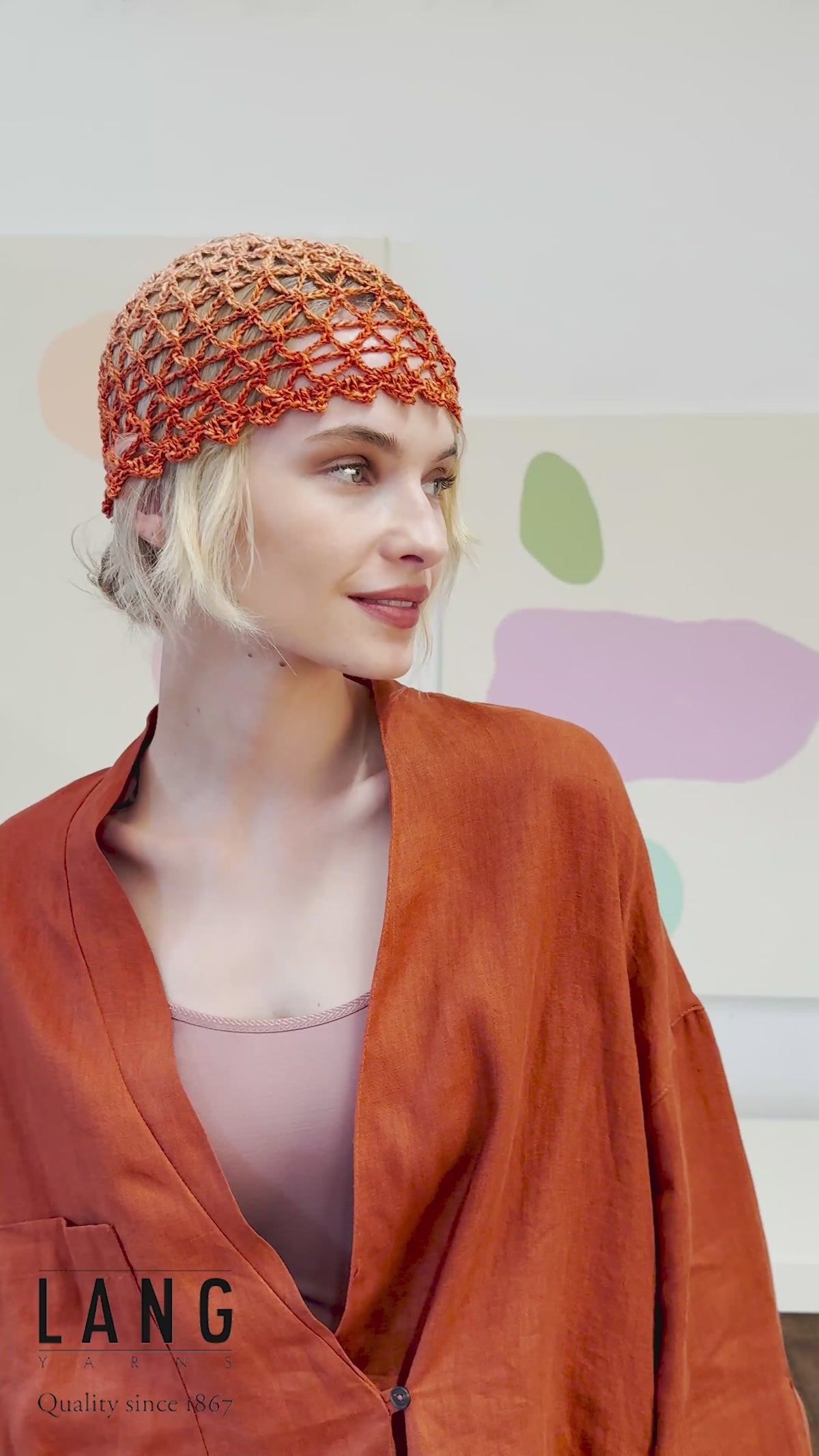 ULMA Crochet Hat Pattern Kit in LINELLO by LANGYARNS | Fatto a Mano 288-013