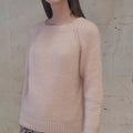 FABIENNE Top-down Sweater Pattern Kit in CASHMERE LIGHT by LANGYARNS | Punto 60-001