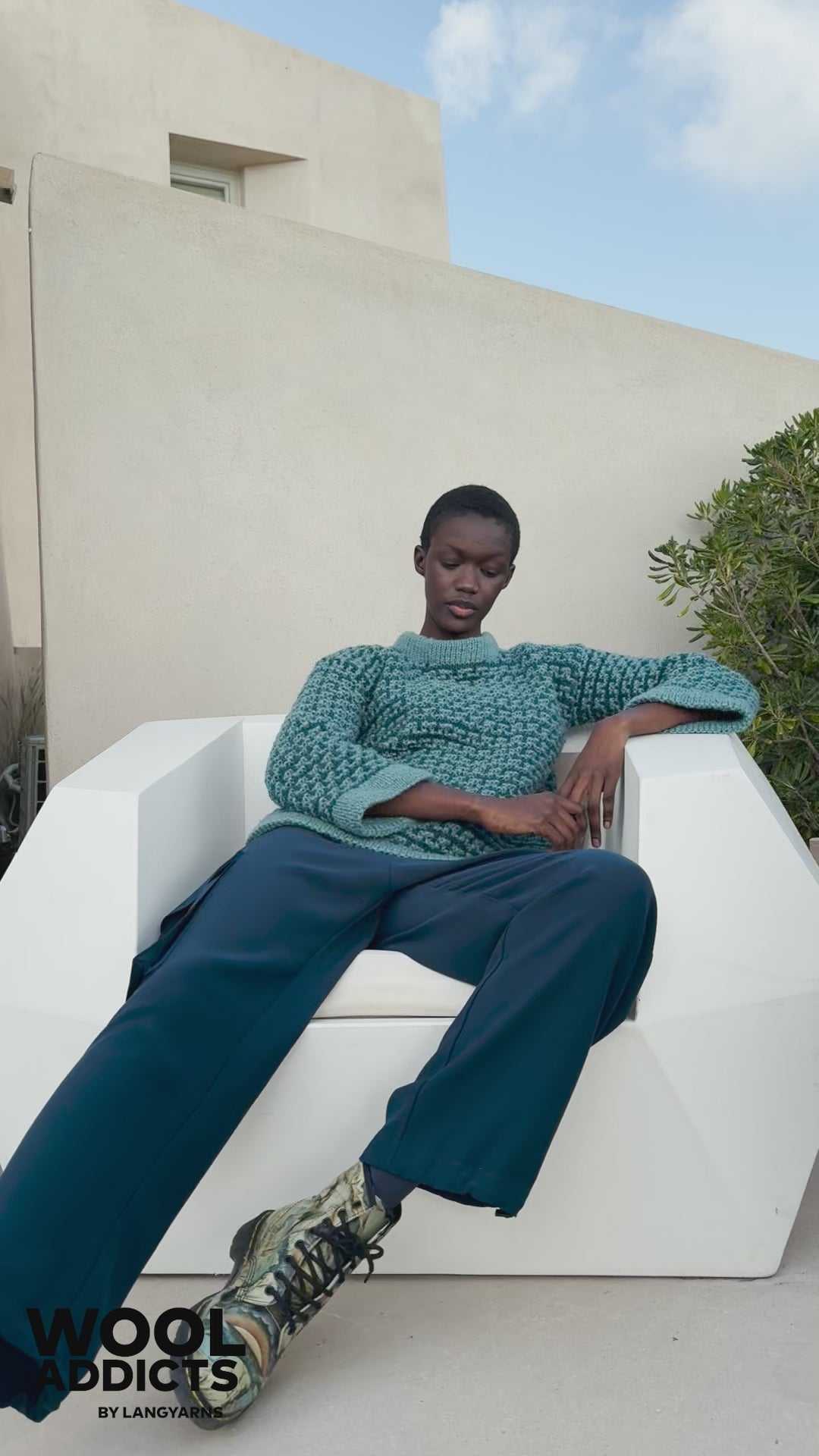 TIDAL-STORIES Sweater Pattern Kit in PROMISE by WOOLADDICTS | WOOLADDICTS #15-023