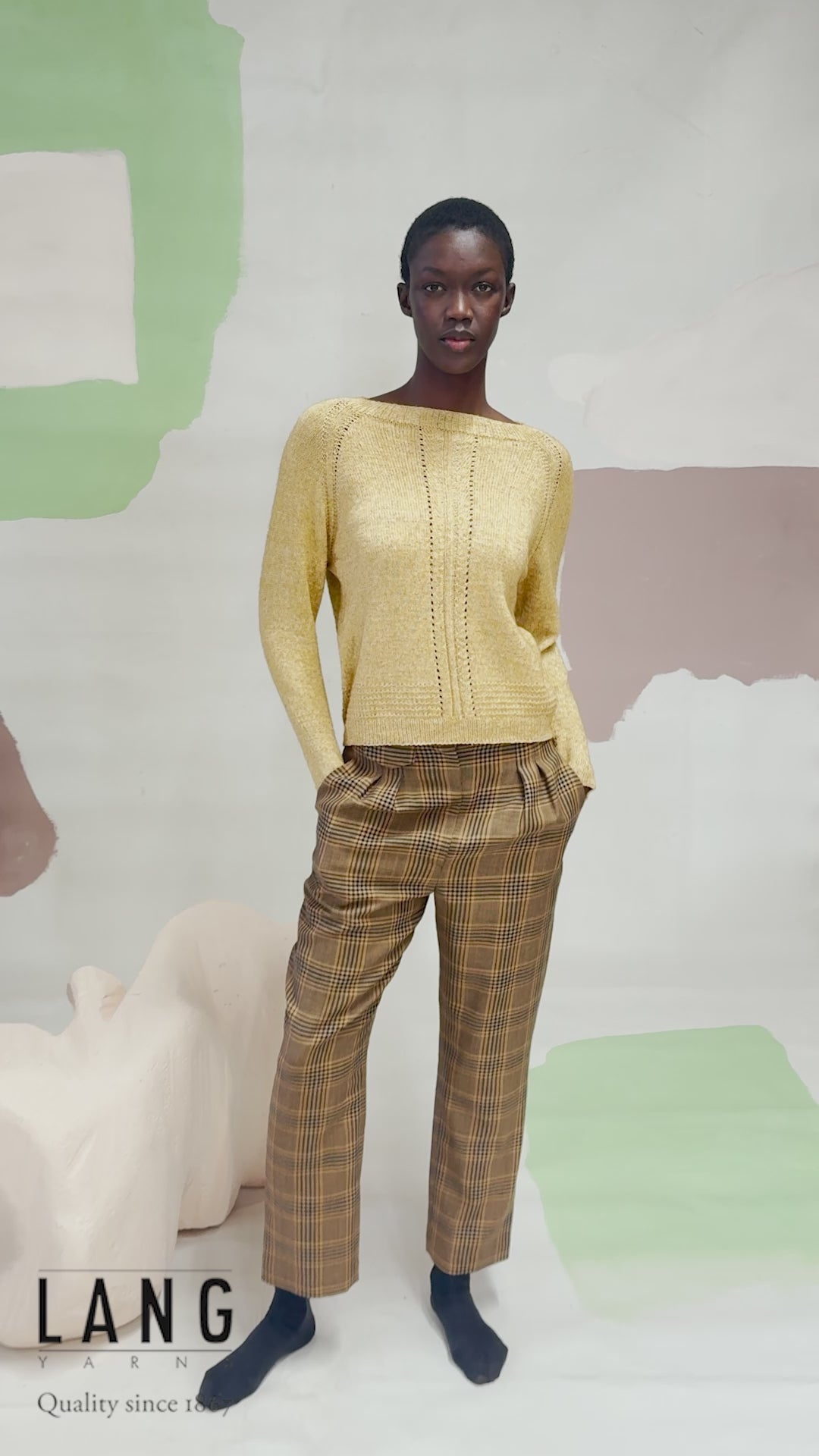 KALINA Sweater Pattern Kit in VAYA by LANGYARNS | Fatto a Mano 290-025