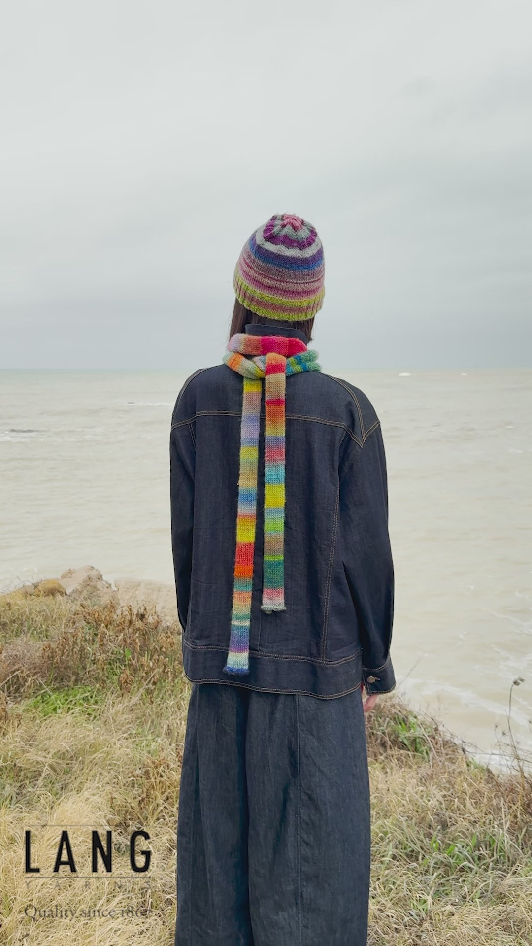 UNICE Scarf Pattern Kit in INFINITY by LANGYARNS | Punto 100-006
