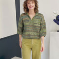 SANNE Polo Sweater Pattern Kit in FIESTA & LACE by LANGYARNS | Fatto a Mano 288-025